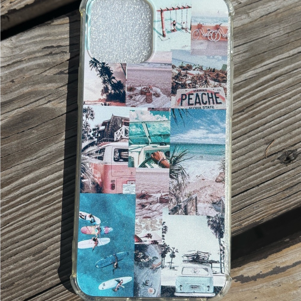 Stylish Beach Collage Phone Case